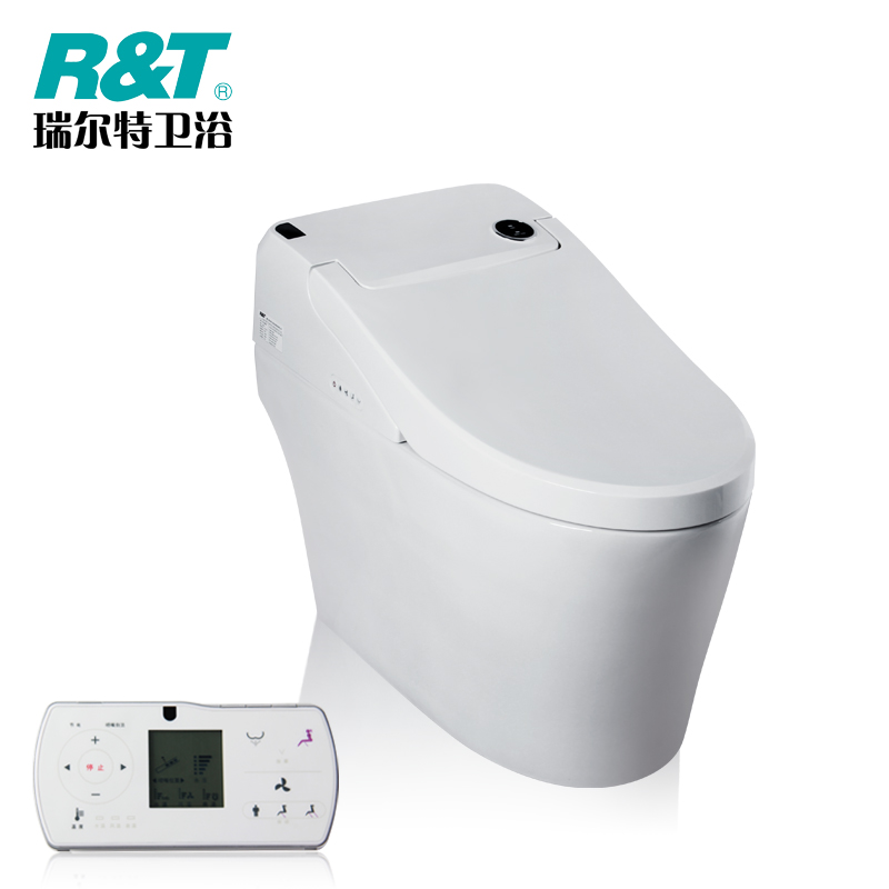 瑞尔特全自动翻盖冲水智能马桶一体遥控电动即热智能坐便器V8200